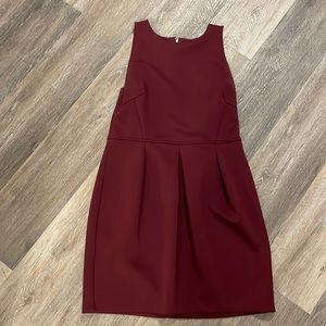 Dynamite Burgundy Midi Dress. L